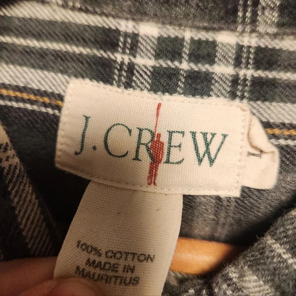 Vintage‎ J.Crew Men's Large Soft Cotton Flannel - 1990s Oarsman Label